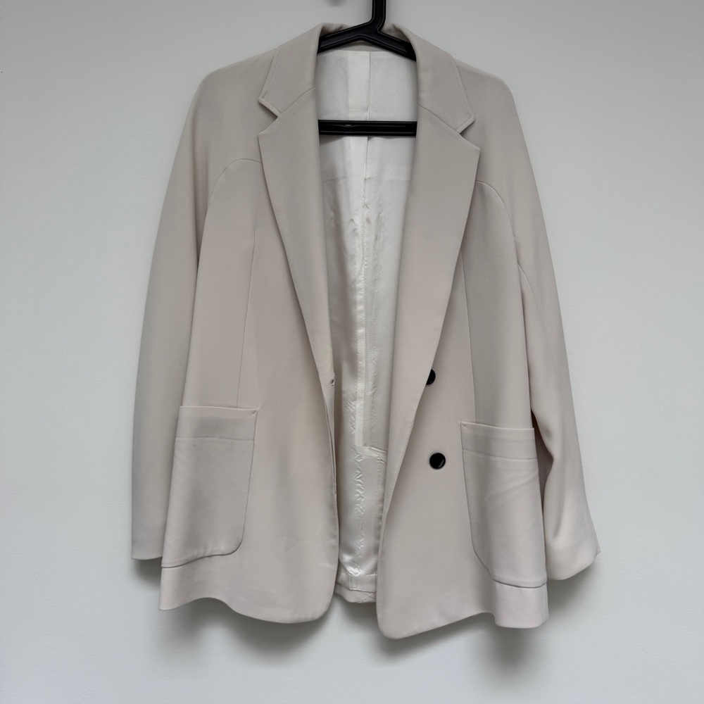 Filippa K Drapey Blazed in ivory